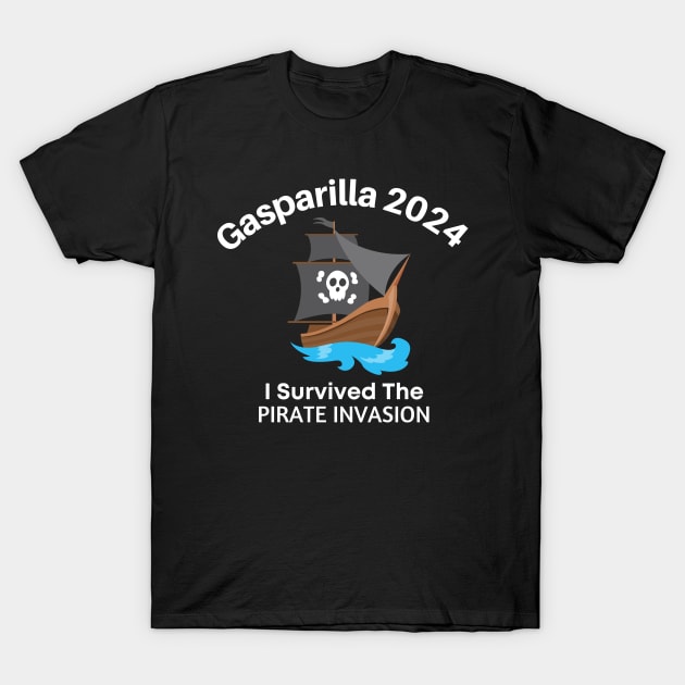 Gasparilla 2024 - I Survived T-Shirt by MtWoodson